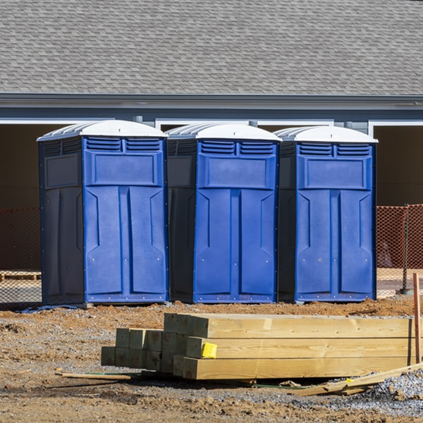 what is the expected delivery and pickup timeframe for the porta potties in Clay